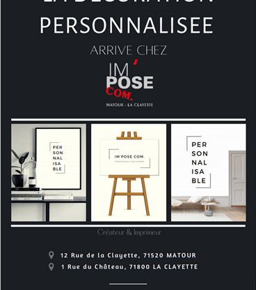 La décoration personnalisée arrive chez Im’pose COM.